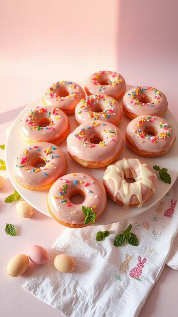 colorful celebratory donut treat