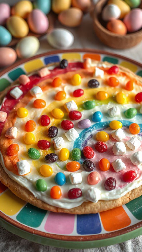 colorful sweet treat pizza colorful sweet treat pizza