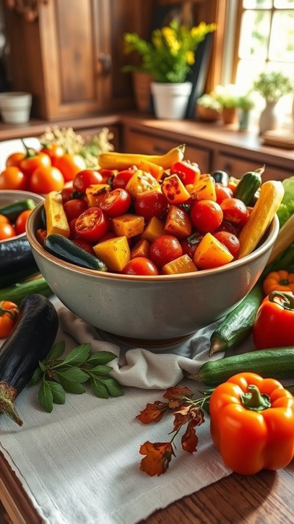 colorful vegetable medley dish colorful vegetable medley dish