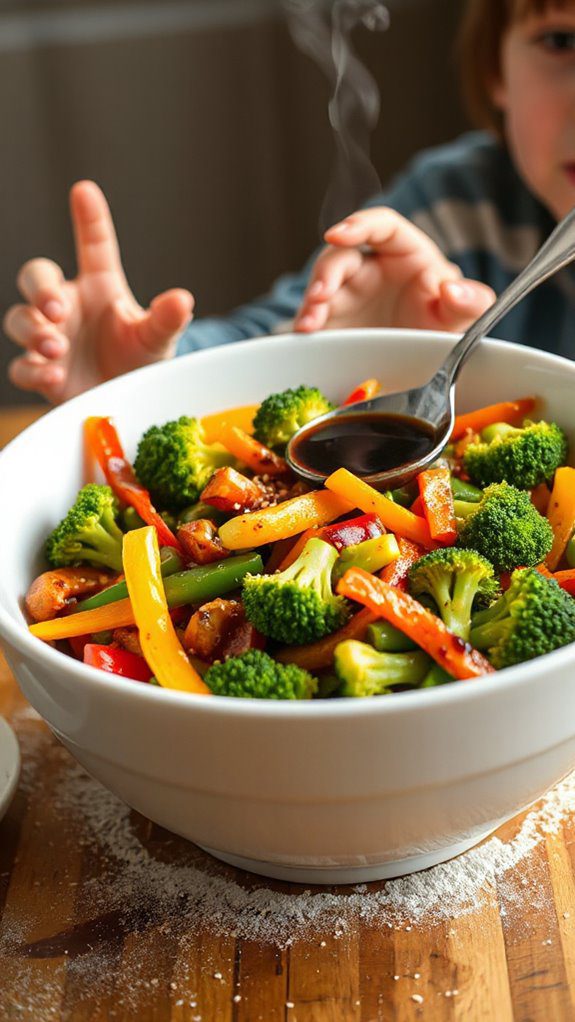 colorful vegetable stir fry