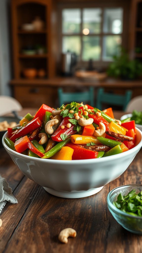 colorful veggie stir fry