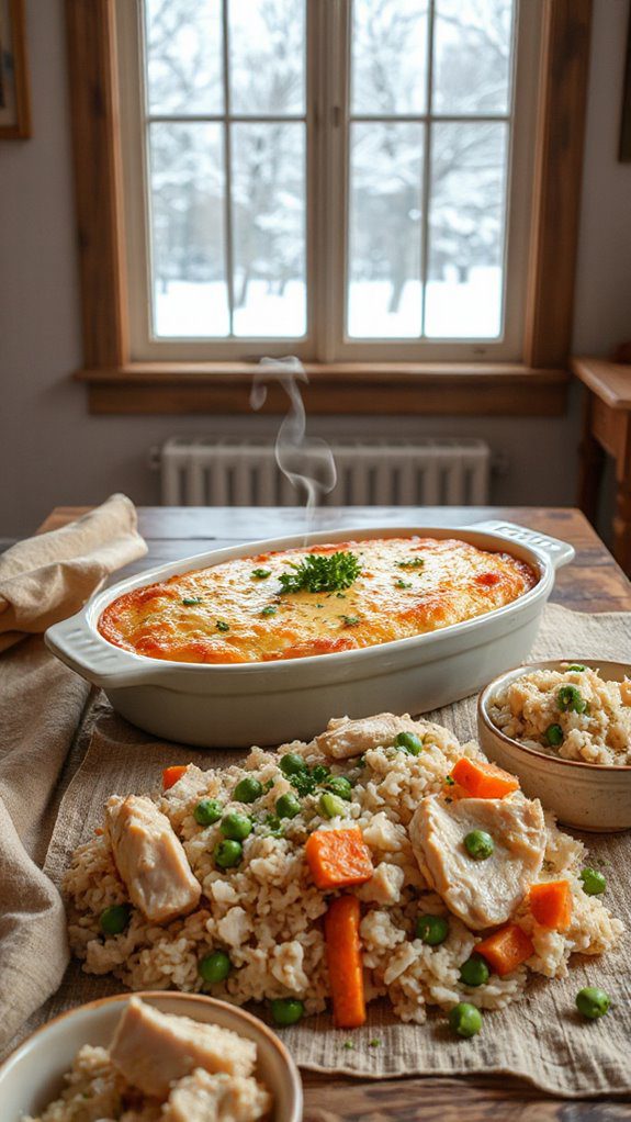 comforting chicken and rice