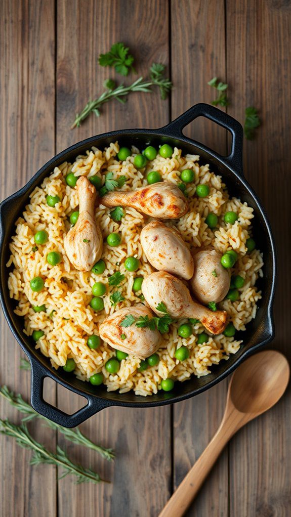 comforting chicken and rice