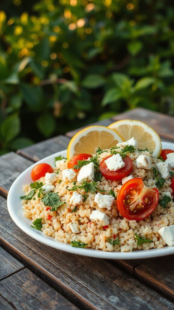 couscous salad with herbs