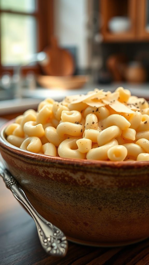 creamy alfredo pasta dish