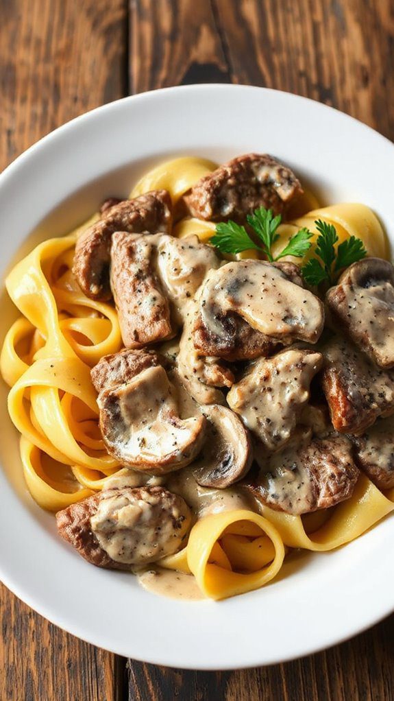creamy beef pasta dish creamy beef pasta dish