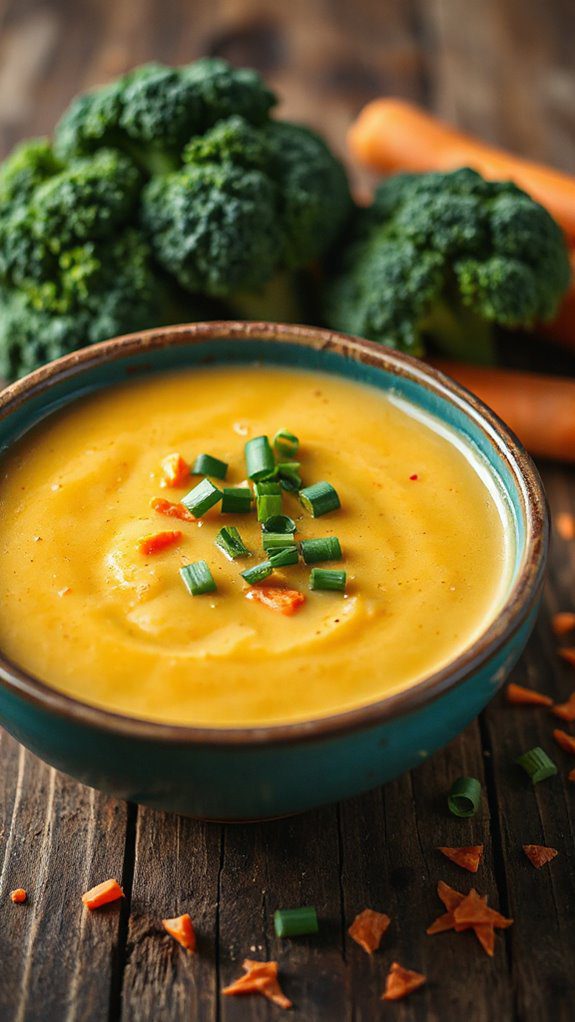 creamy broccoli cheese soup