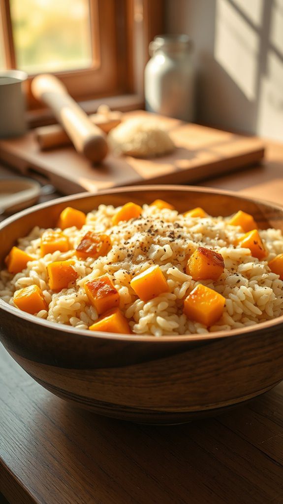 creamy butternut squash risotto