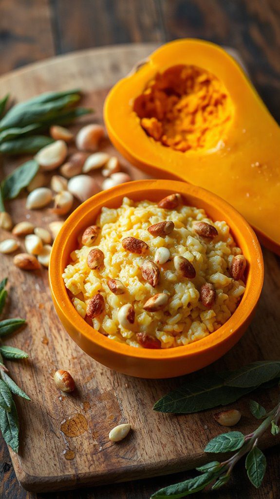 creamy butternut squash risotto
