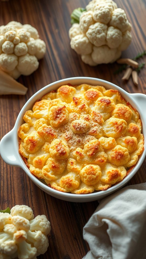 creamy cauliflower cheese dish