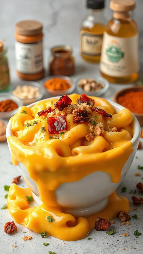 creamy cheesy pasta dish