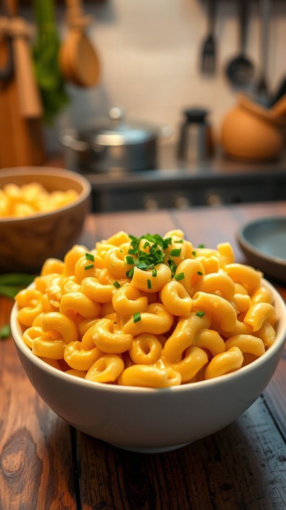 creamy cheesy pasta dish