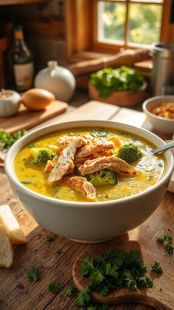 creamy chicken broccoli soup creamy chicken broccoli soup
