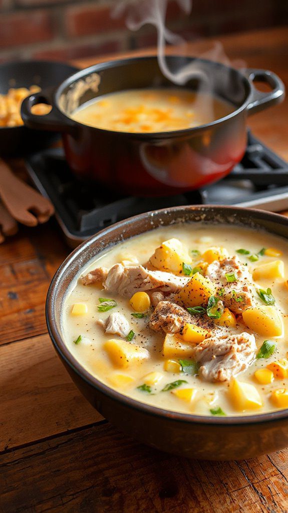 creamy chicken corn soup