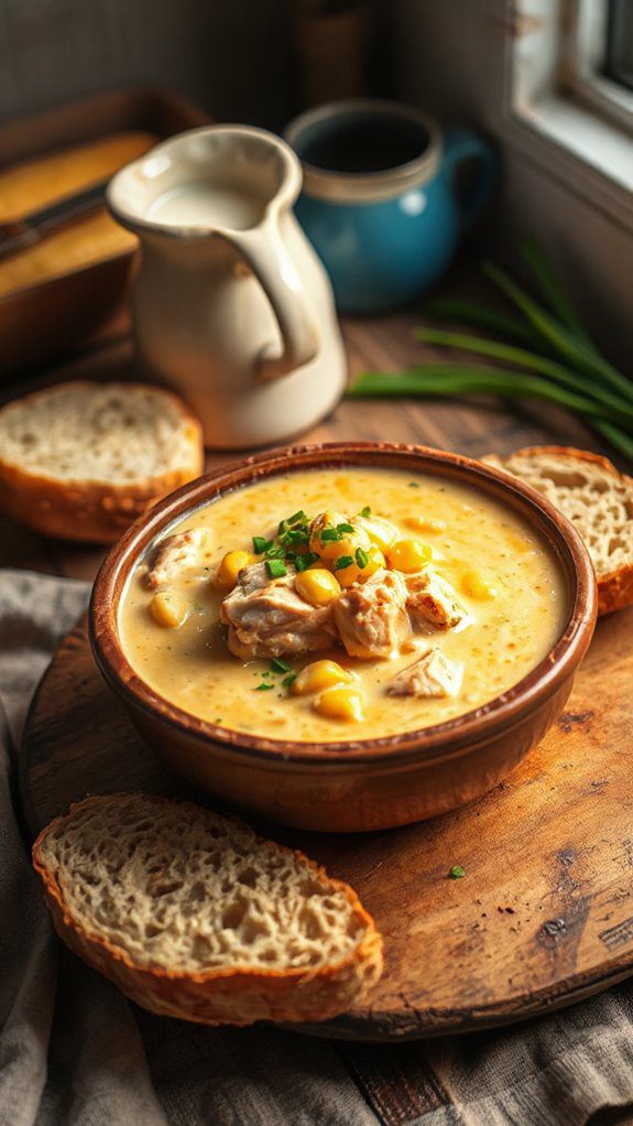 creamy chicken corn soup