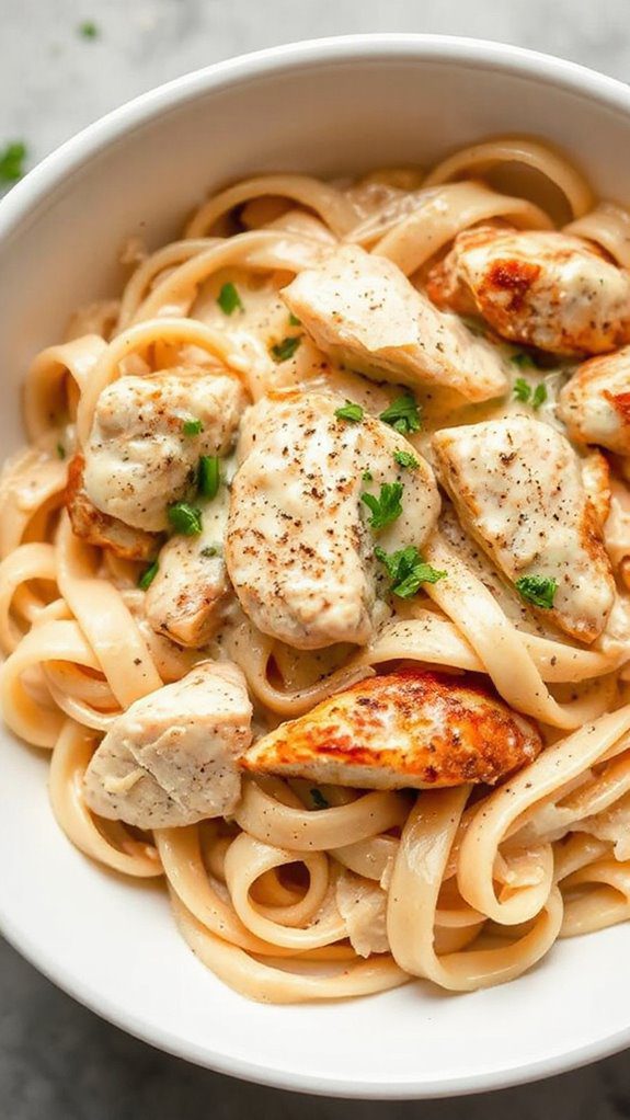 creamy chicken pasta dish