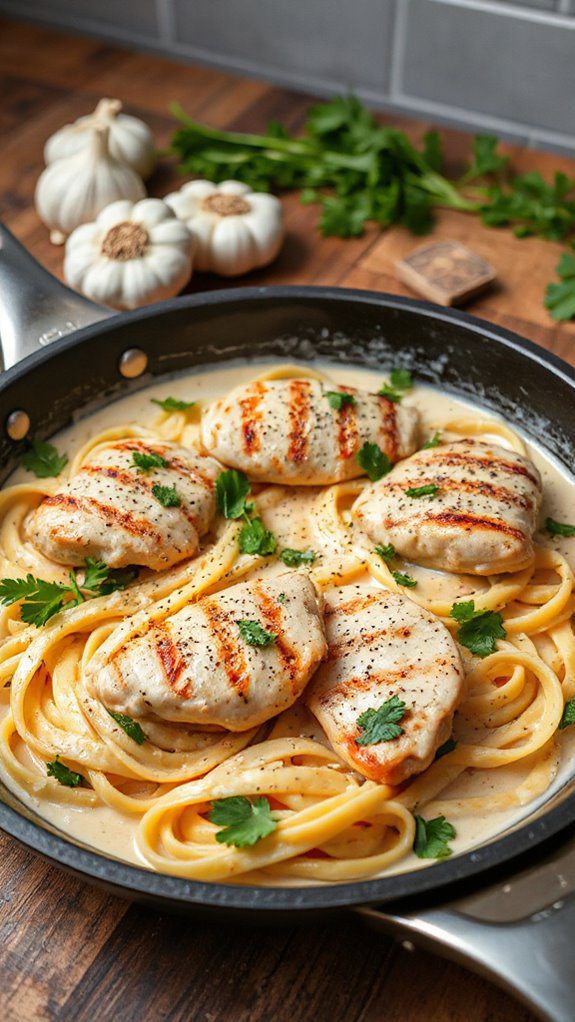 creamy chicken pasta dish