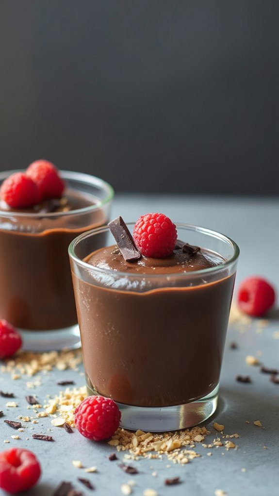 creamy chocolate avocado dessert