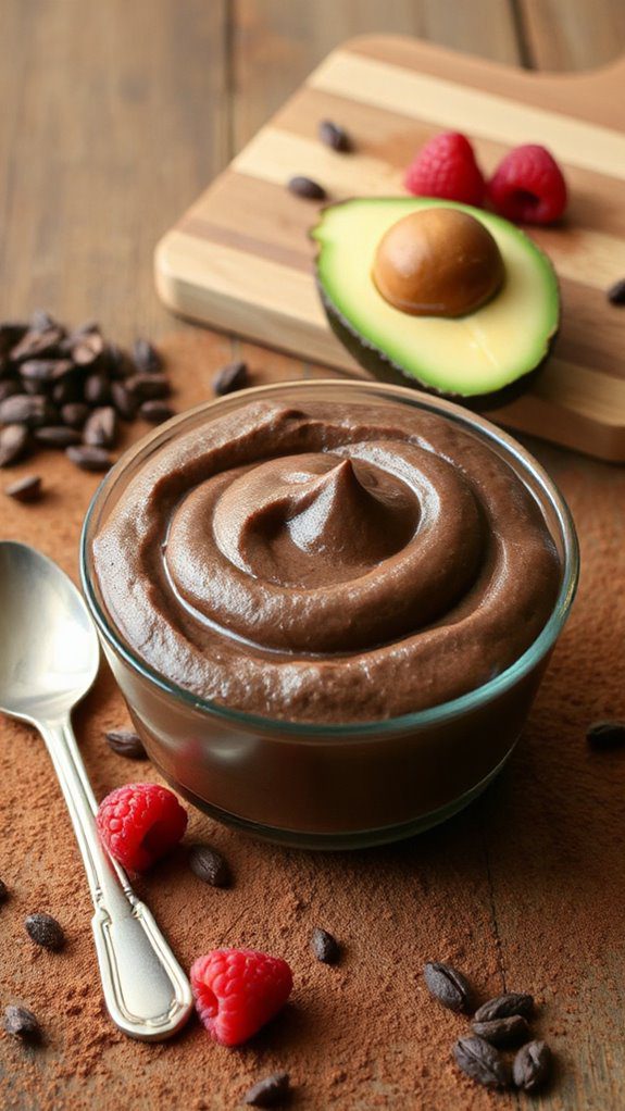 creamy chocolate avocado treat