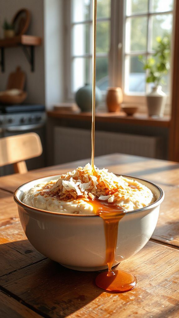 creamy coconut millet porridge