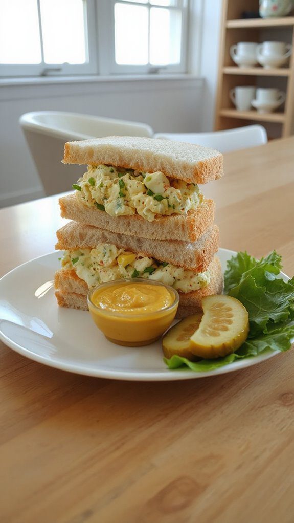 creamy egg salad sandwiches creamy egg salad sandwiches