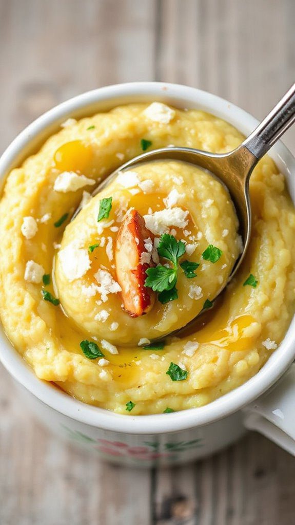 creamy garlic parmesan polenta creamy garlic parmesan polenta