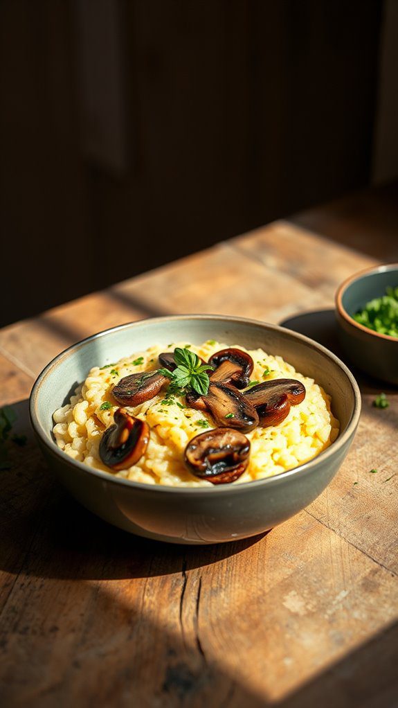 creamy mushroom risotto recipe