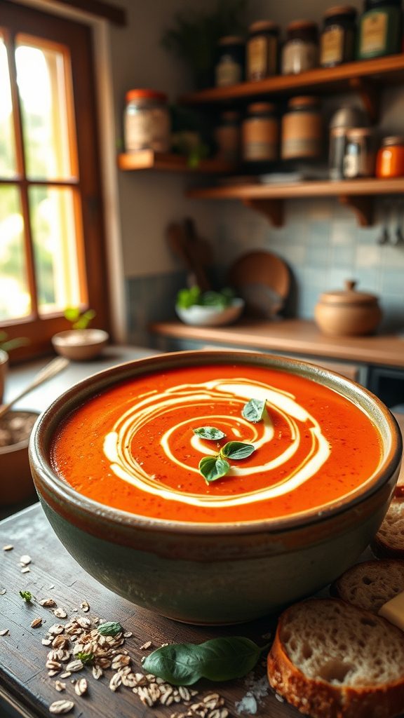 creamy oat and tomato soup
