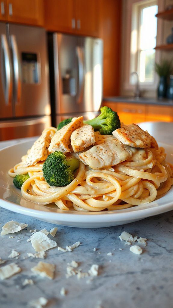 creamy pasta with vegetables creamy pasta with vegetables