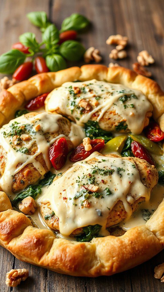 creamy pesto chicken dish creamy pesto chicken dish