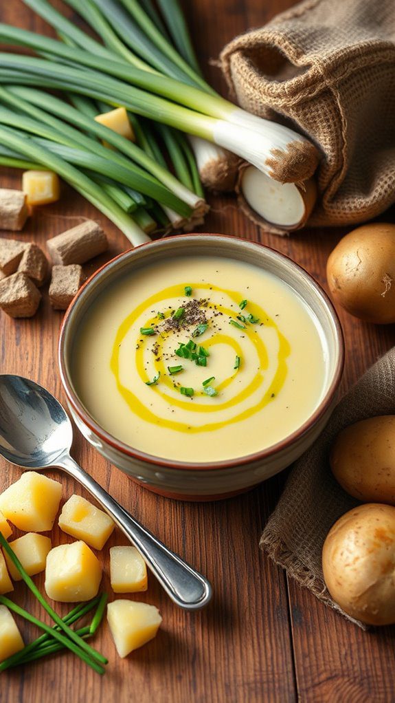 creamy potato leek soup