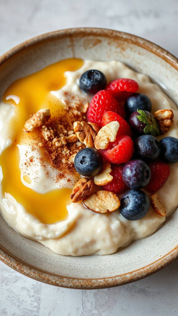 creamy protein rich dessert