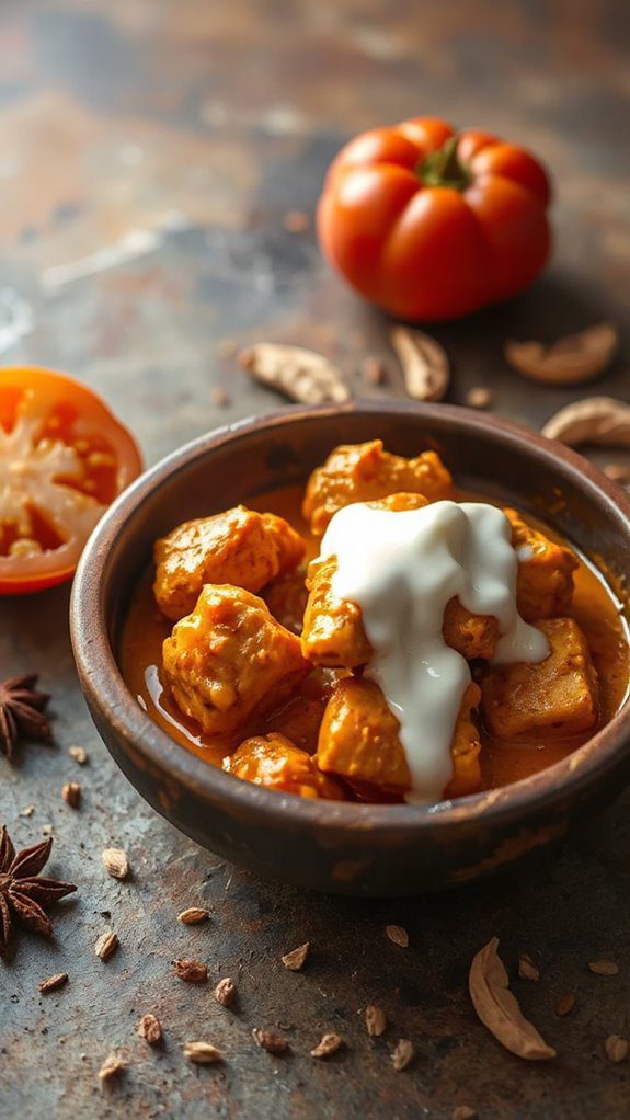 creamy spiced chicken curry