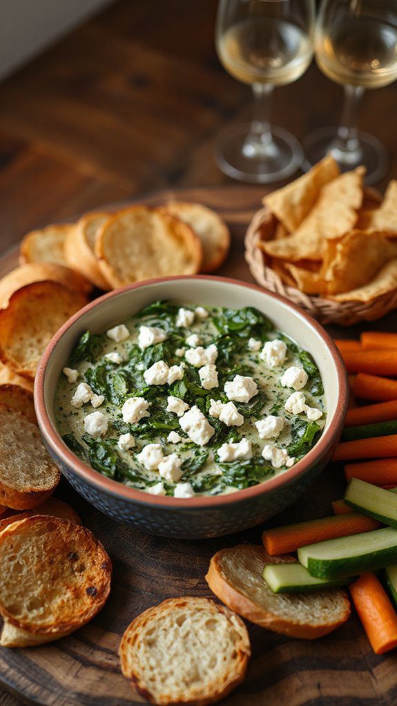 creamy spinach feta dip creamy spinach feta dip