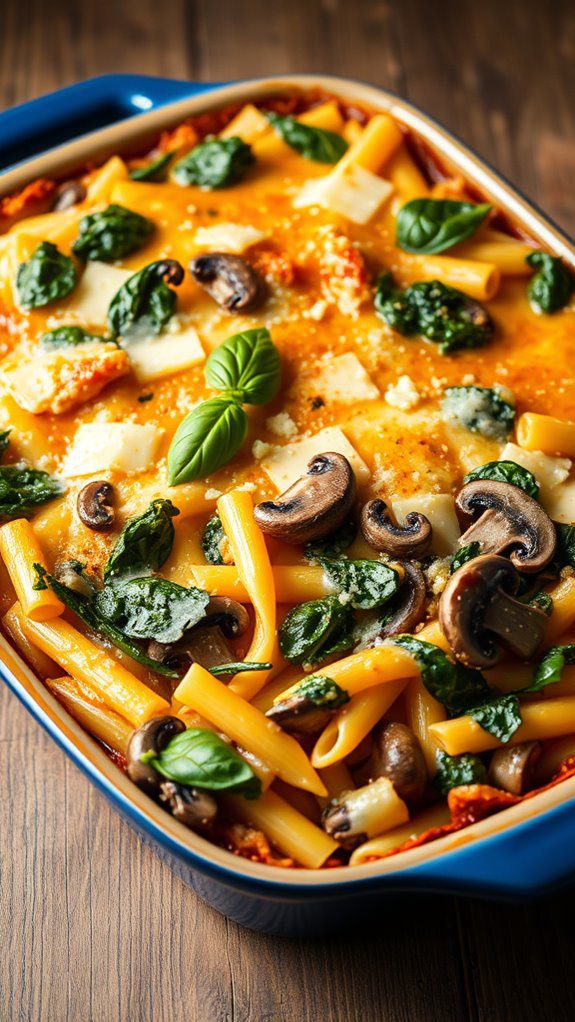 creamy spinach mushroom pasta creamy spinach mushroom pasta