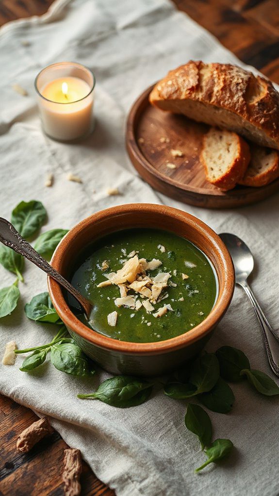creamy spinach parmesan soup creamy spinach parmesan soup