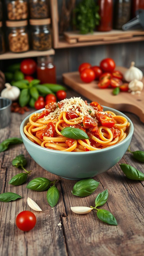 creamy tomato basil dish