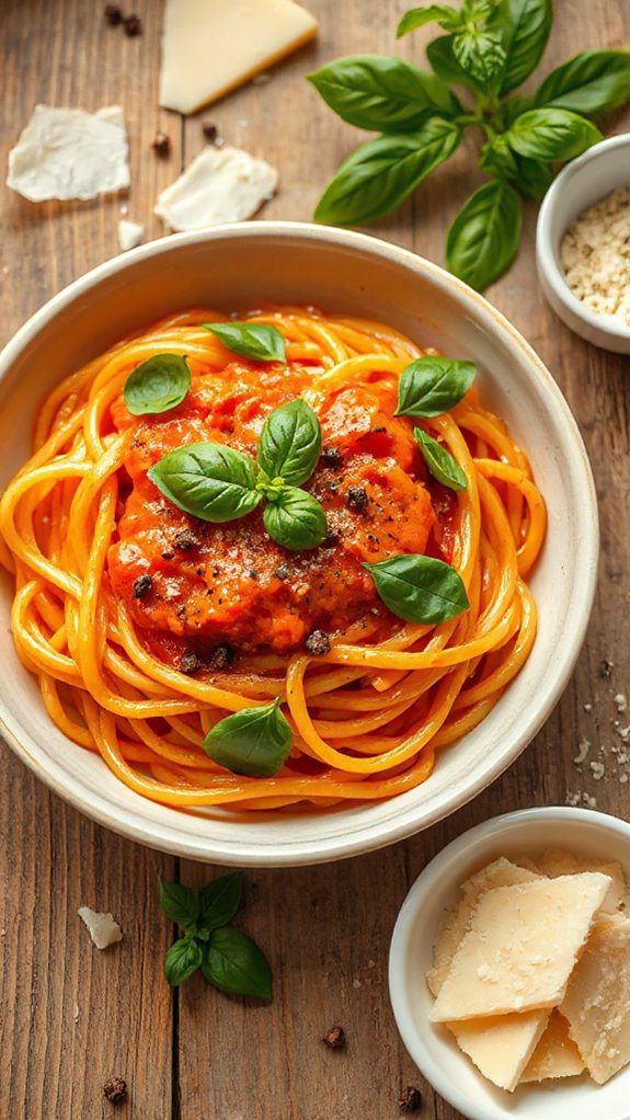 creamy tomato basil dish