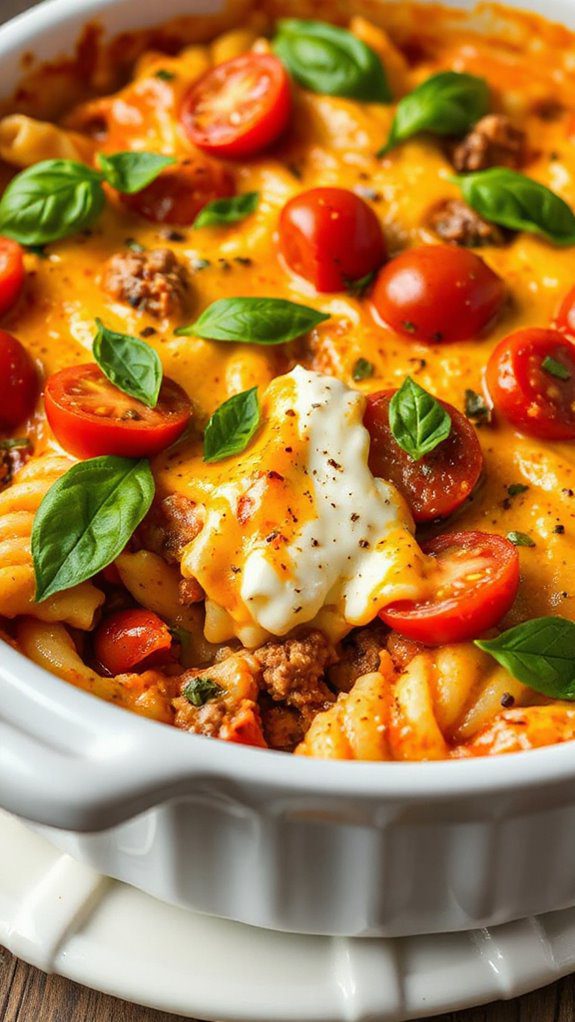 creamy tomato basil dish