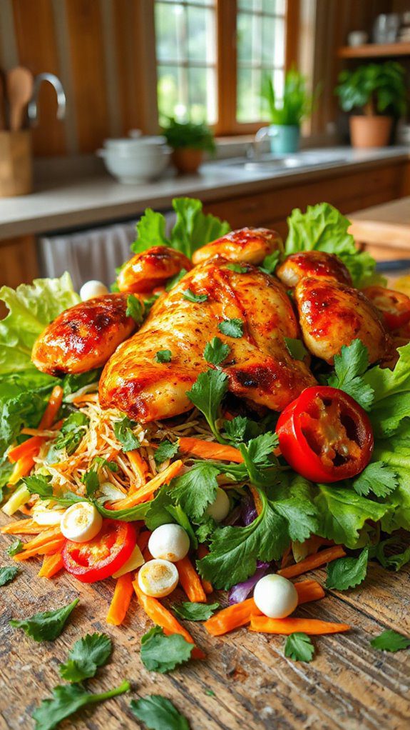 crisp flavorful chicken salad