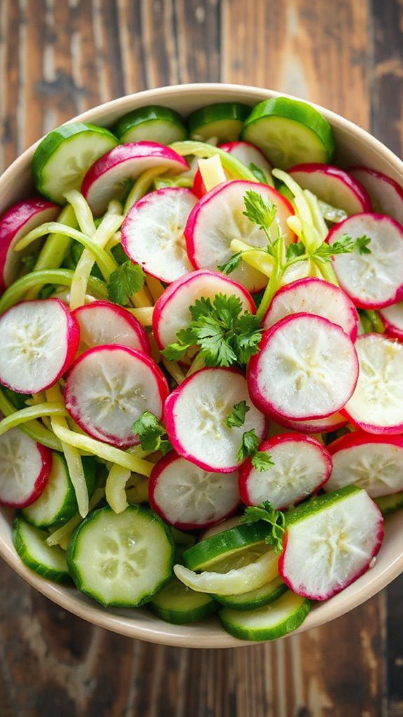 crisp vegetable salad blend