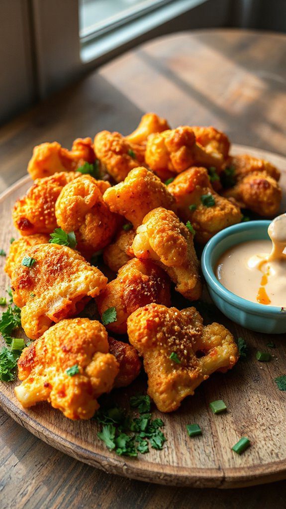crispy air fryer cauliflower wings