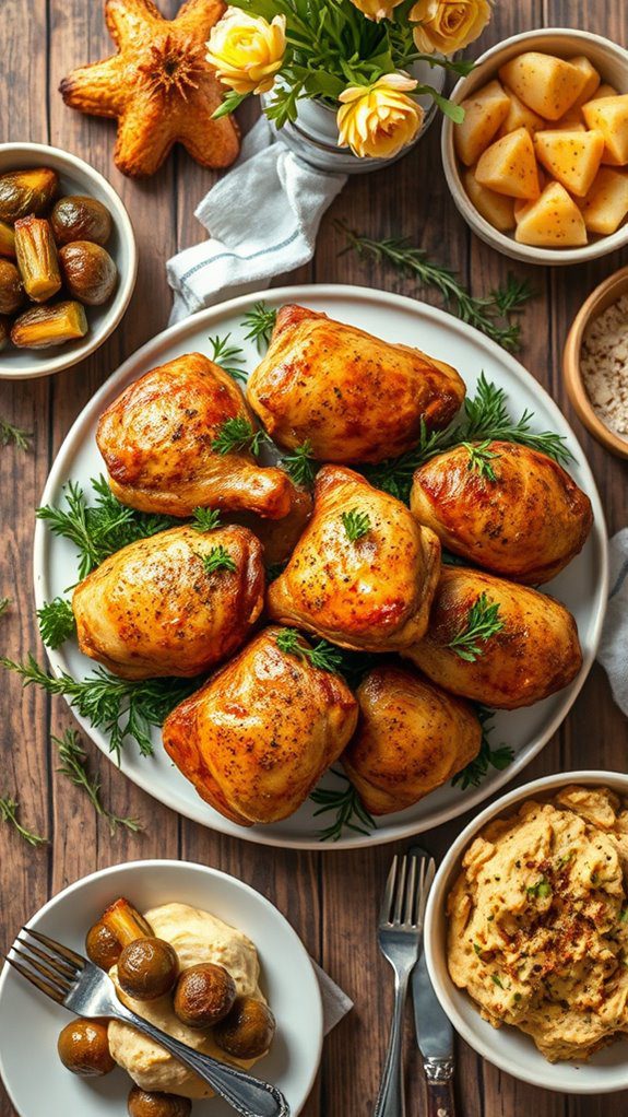 crispy baked chicken thighs