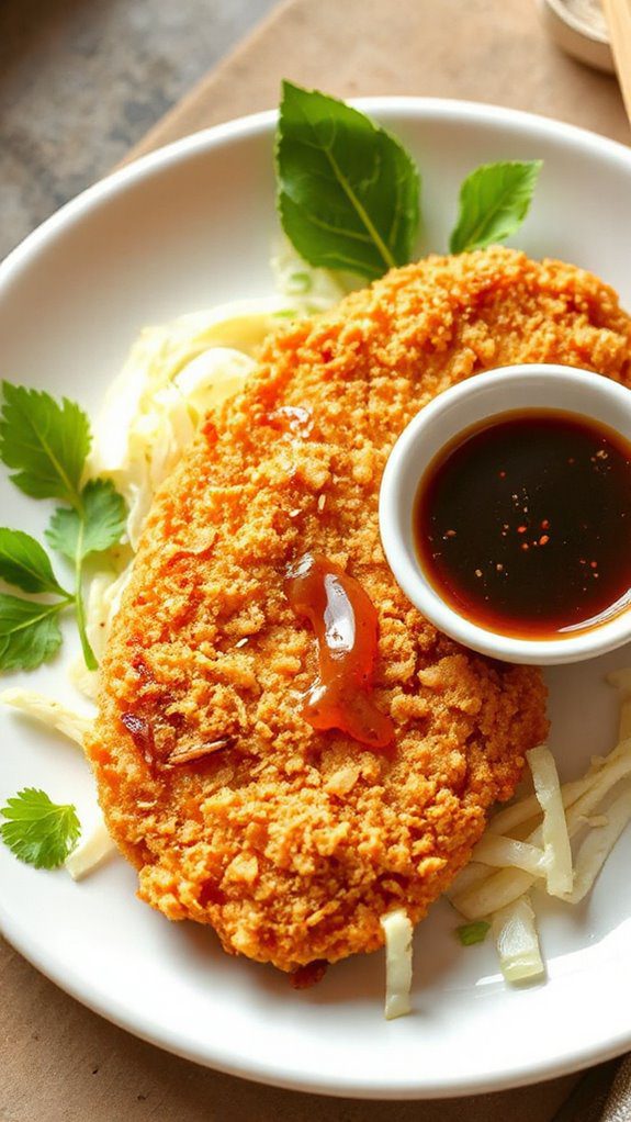 crispy breaded chicken cutlet