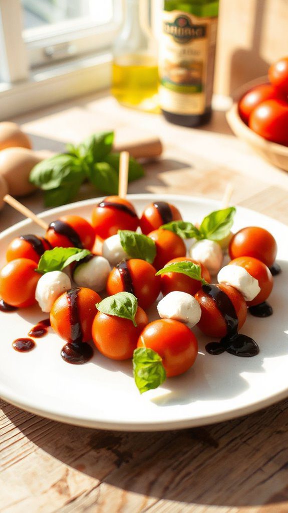 crispy caprese salad snacks