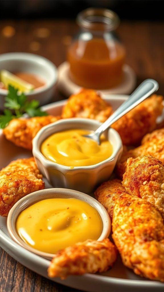 crispy chicken with dip