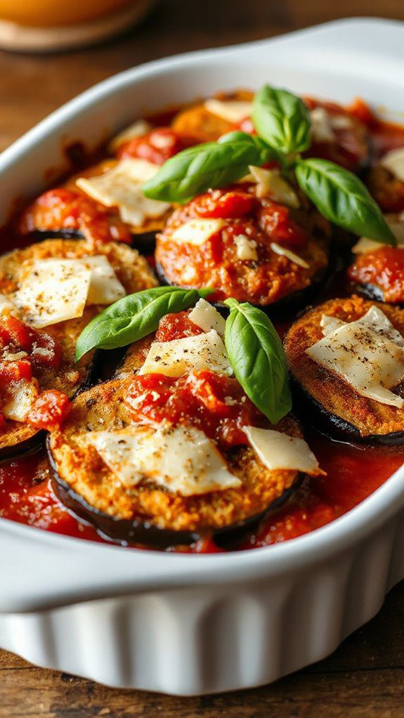 crispy eggplant with cheese