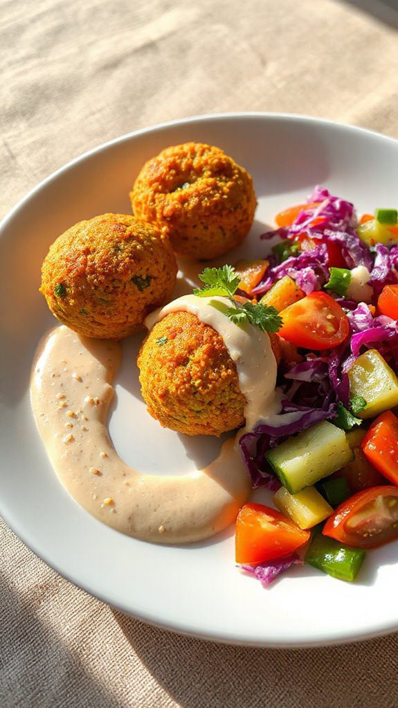 crispy falafel creamy tahini