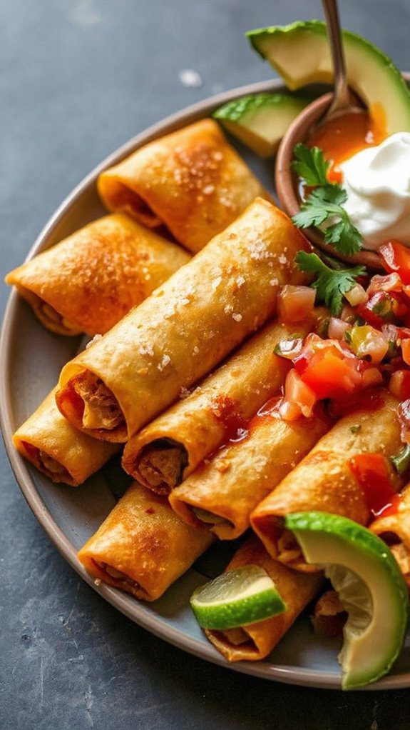 crispy flavorful chicken rolls