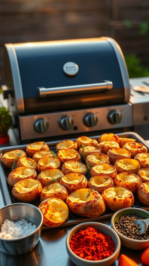crispy flavorful grilled potatoes
